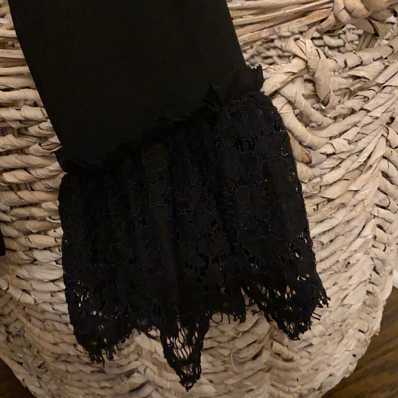 White House Black Market Black Lace Off-Shoulder Top – Size Small - Picture 2 of 4